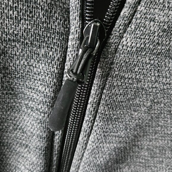 OSU Ohio State Buckeyes Full Zip Charcoal Gray Light Jacket Zip Pockets Size M - Picture 12 of 16